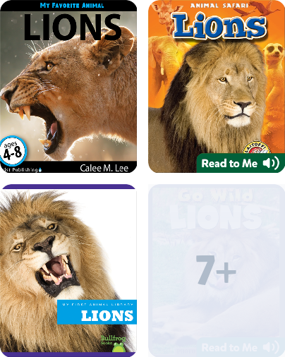 Non-Fiction Lions Children's Book Collection | Discover Epic Children's