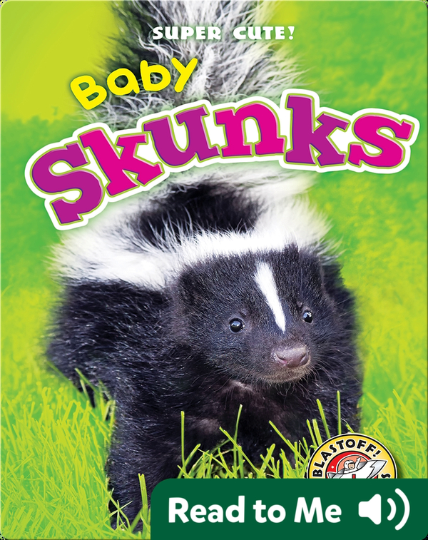 Super Cute! Baby Skunks Children's Book by Megan