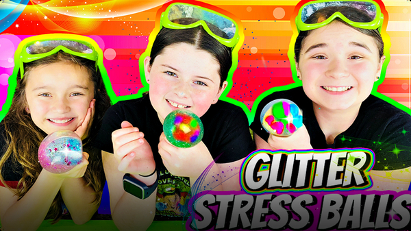 glitter squishy ball
