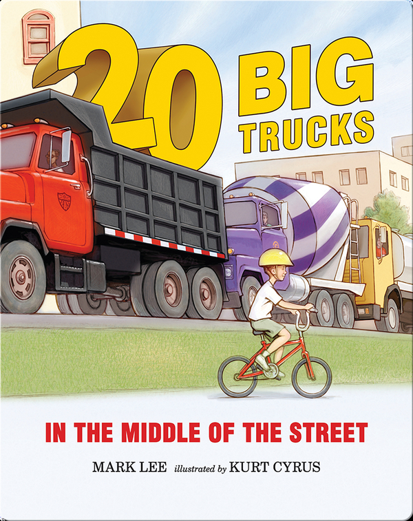 20 Big Trucks in the Middle of the Street