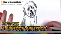 How to Draw a Cartoon Sheepdog