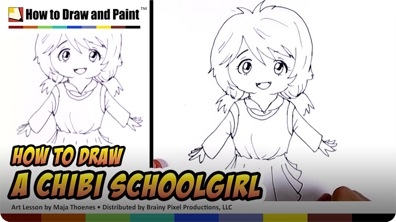 How to Draw a Chibi Schoolgirl