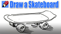 How to Draw a Skateboard Real Easy