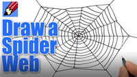 How to Draw a Spider's Web for Halloween Real Easy