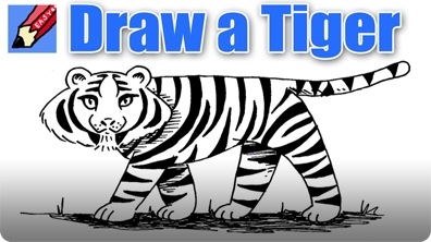 How to Draw a Tiger Real Easy