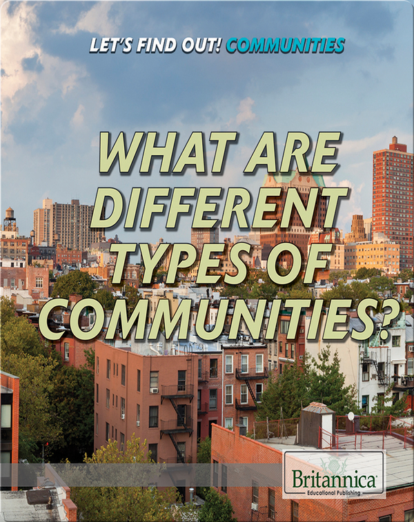 What Are Different Types of Communities? Children's Book by Josie Keogh