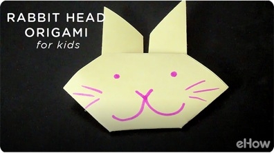 Origami Rabbit Head Crafts