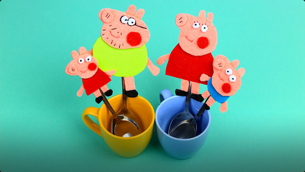 Diy Peppa Pig Family Felt Magnets Video Discover Fun And Educational Videos That Kids Love Epic Children S Books Audiobooks Videos More