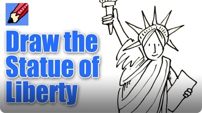 How to Draw the Statue of Liberty Real Easy