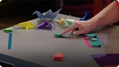 mathXplosion: Folded Paper, Hopping Frog