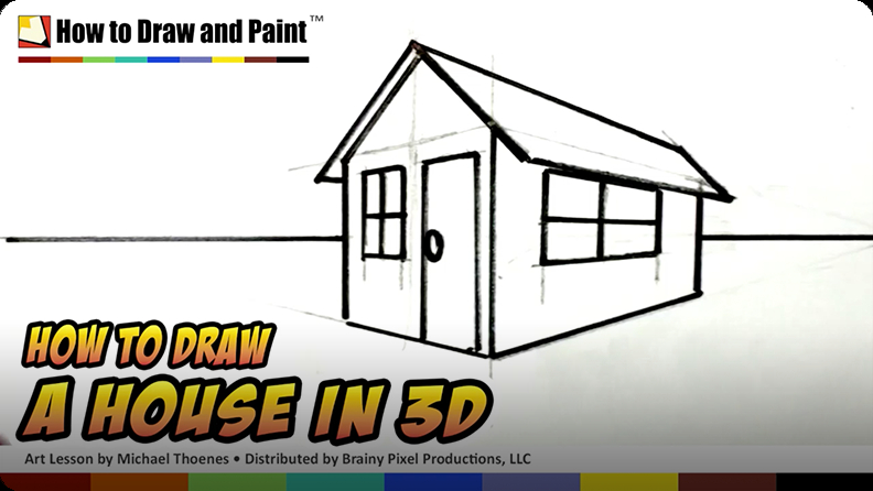 How To Draw A House In 3d Video Discover Fun And Educational Videos That Kids Love Epic Children S Books Audiobooks Videos More