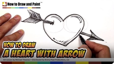 How to Draw a Heart with Arrow