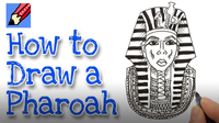 How to Draw Tutankhamen Real Easy