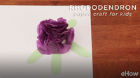 Rhododendron Paper Craft Project