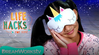 Unicorn Sleeping Mask + More Bedtime Hacks | LIFE HACKS FOR KIDS