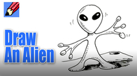 How to Draw an Alien Real Easy