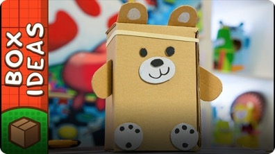 DIY Teddy Bear from Cardboard Box