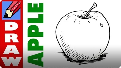 How to Draw an Apple Real Easy