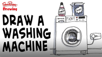 How to Draw a Washing Machine