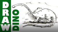 How to Draw a Cartoon Dinosaur - Brontosaurus