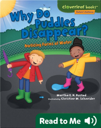 Why Do Puddles Disappear?: Noticing Forms of Water
