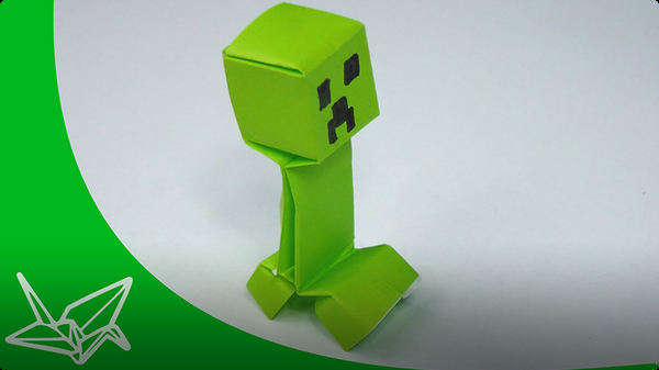 Minecraft Origami Creeper