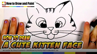 How to Draw a Cute Kitten Face
