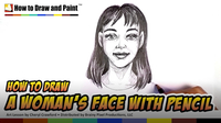 How to Draw a Woman's Face With Pencil