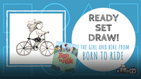 Ready Set Draw! The Girl & Bike from "Born to Ride"