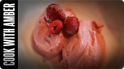 Raspberry 'Ice Cream' | Cook With Amber