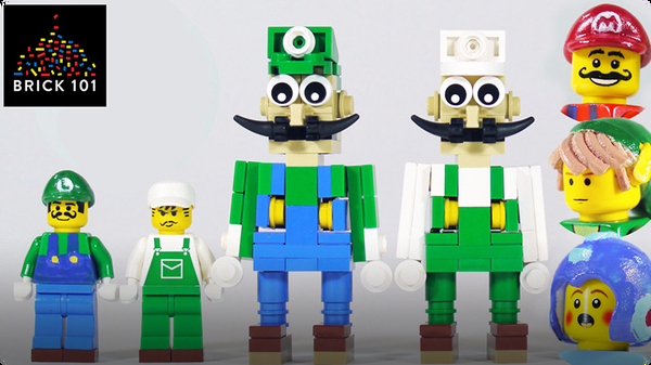 How To Build LEGO Luigi (featuring Mario, Link & Mega Man)