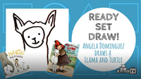Ready Set Draw! Angela Dominguez draws una Tortuga y Llama!