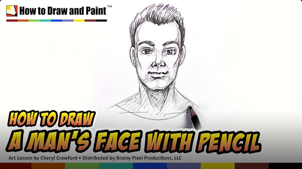 How to Draw a Man's Face With Pencil