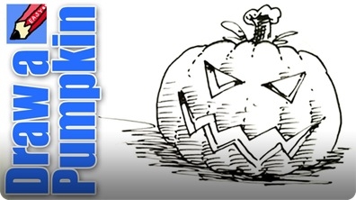How to Draw a Pumpkin Head for Halloween Real Easy