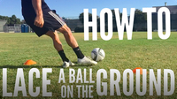 How to Lace a Soccer Ball on the Ground