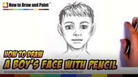 How to Draw a Boy's Face With Pencil