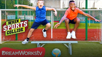 Extreme Hurdling and Penalty Kicks (Soccer + Hurdling) | WHEN SPORTS COLLIDE