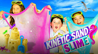 How to Make Kinetic Sand Slime with Sparkly Glitter!
