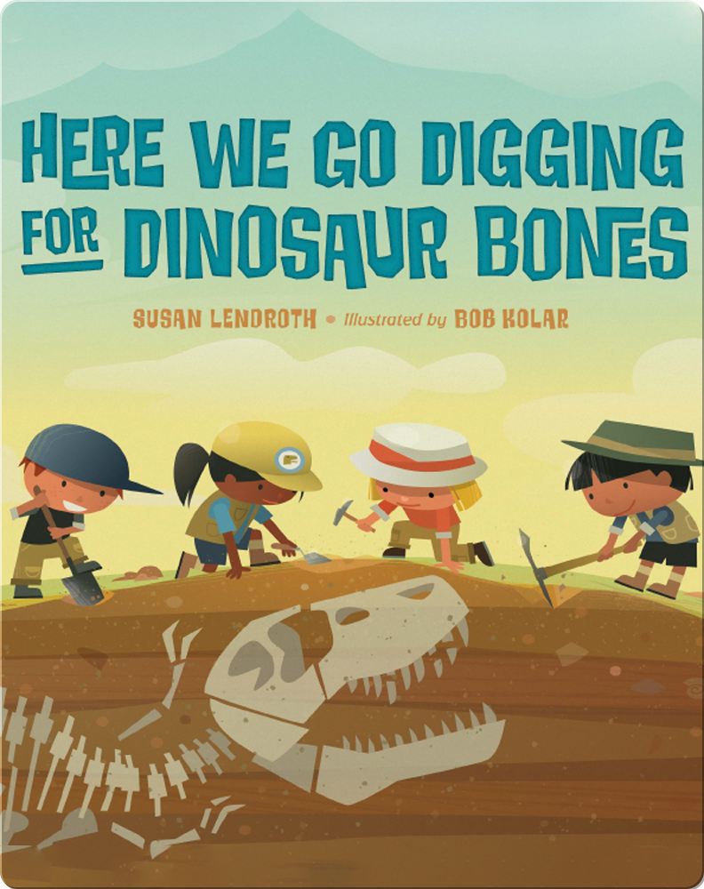 archaeologist digging dinosaur bones