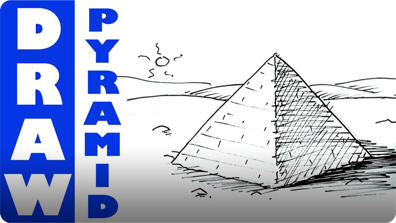 How to Draw a Pyramid Real Easy Video | Discover Fun and Educational