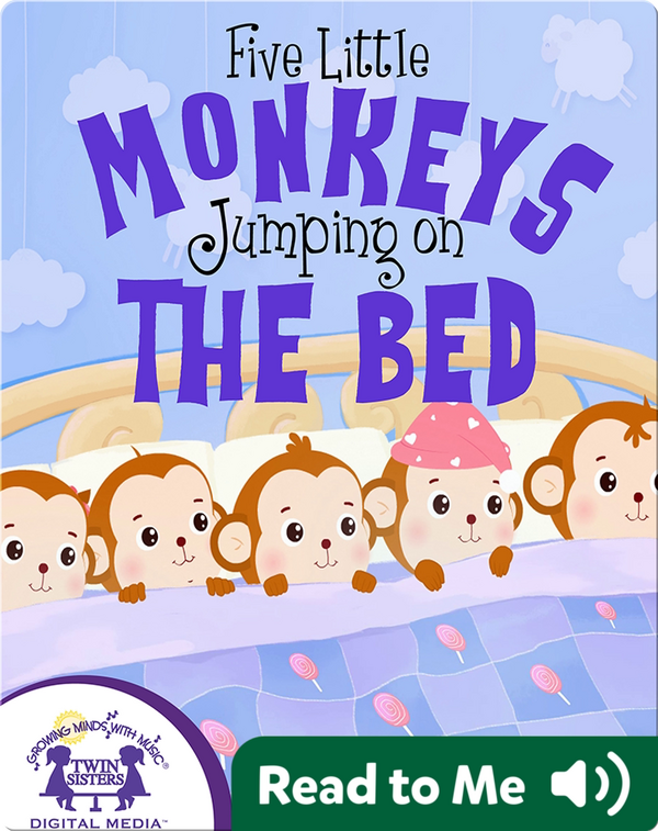Five Little Monkeys Jumping On The Bed Children's Book by Kim Mitzo